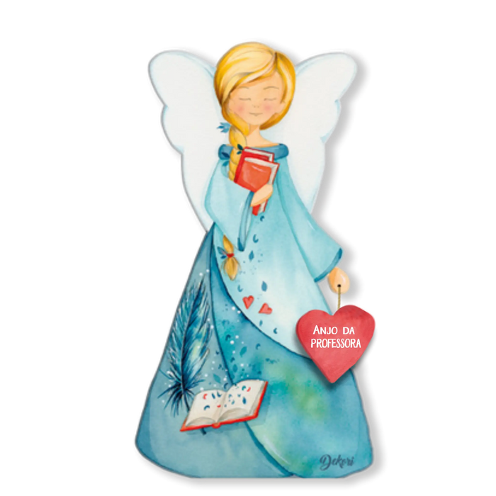 Anjo Protetor Decorativo em Madeira Dekori 10