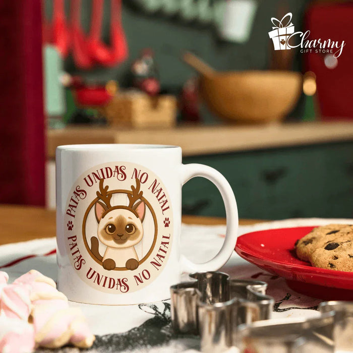 Caneca Gatinho Patas Unidas Charmy Store