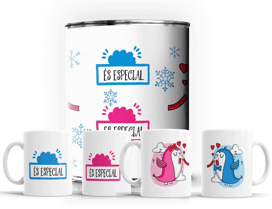 Conjunto Exclusivo de 2 Canecas em Lata para Celebrar o Dia dos Namorados - Charmy Gift Store ® A minha loja Casa e Decoração