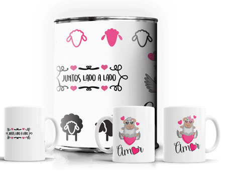 Dueto de Canecas em Lata para Dia dos Namorados – Presente Único e Português A minha loja Casa e Decoração