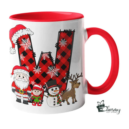 Caneca Alfabeto Natal W Charmy Store