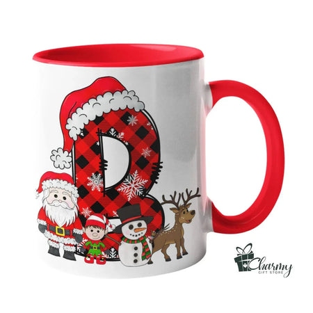 Caneca Alfabeto Natal B Charmy Store