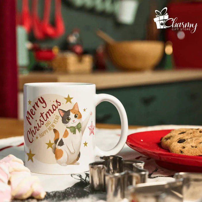 Caneca Gatinho Merry Christmas Charmy Store
