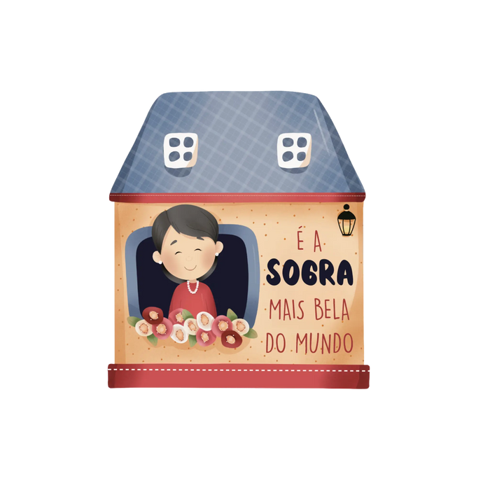 Íman Decorativo Casinha com Frase em Madeira-Dekori 04