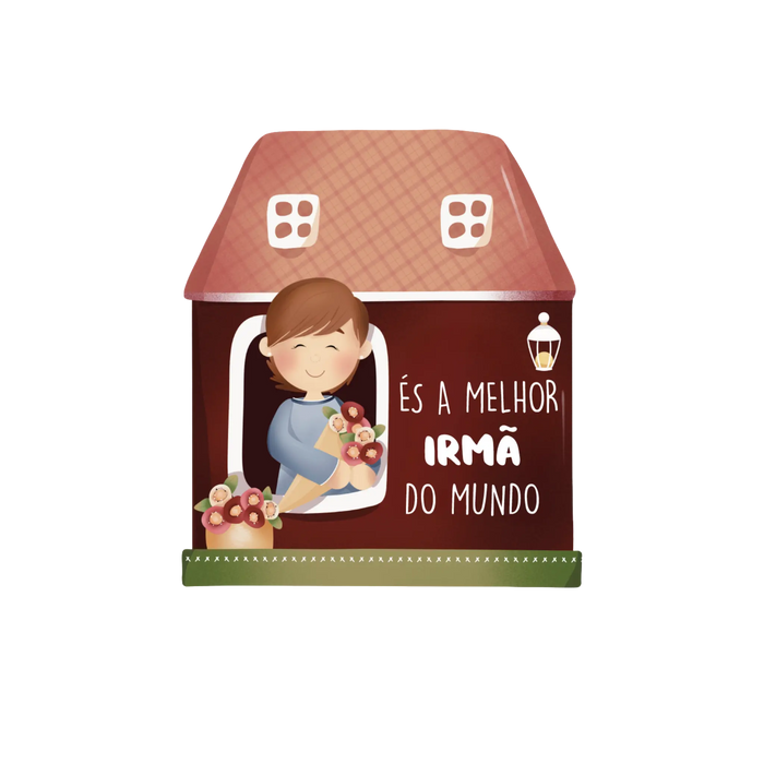 Íman Decorativo Casinha com Frase em Madeira-Dekori 05