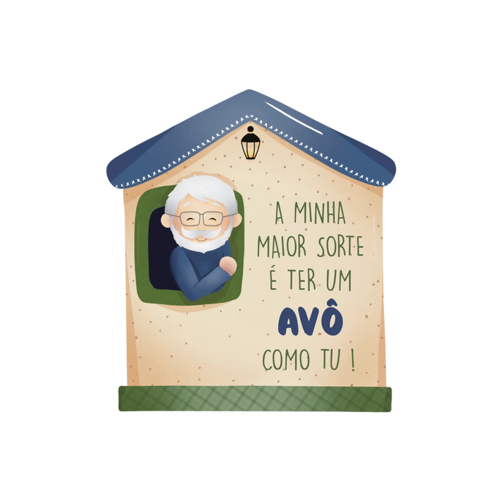 Íman Decorativo Casinha com Frase em Madeira-Dekori 08