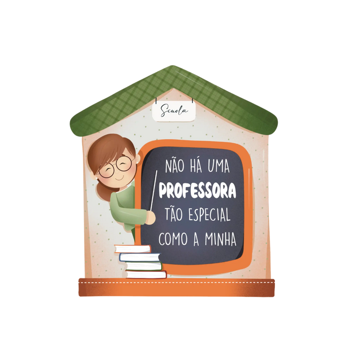 Íman Decorativo Casinha com Frase em Madeira-Dekori 14