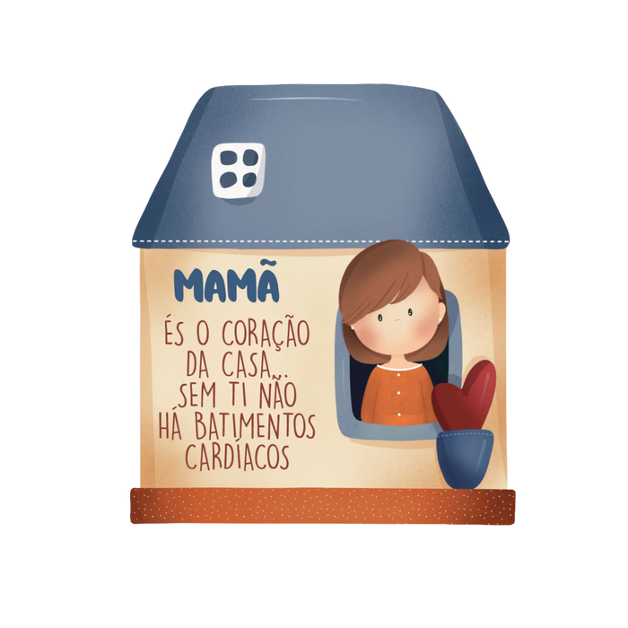 Íman Decorativo Casinha com Frase em Madeira-Dekori 17