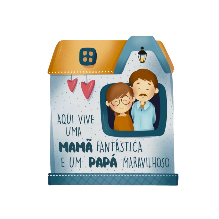 Íman Decorativo Casinha com Frase em Madeira-Dekori 20