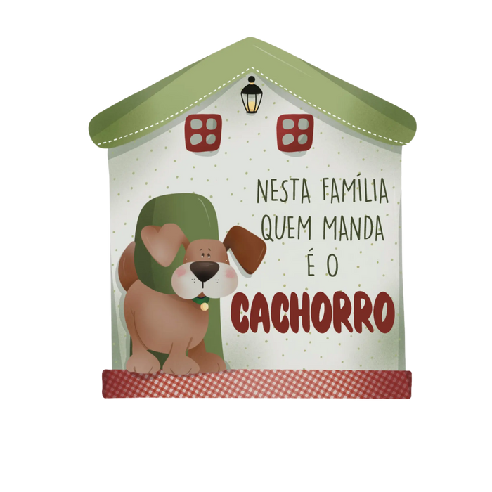 Íman Decorativo Casinha com Frase em Madeira-Dekori 24