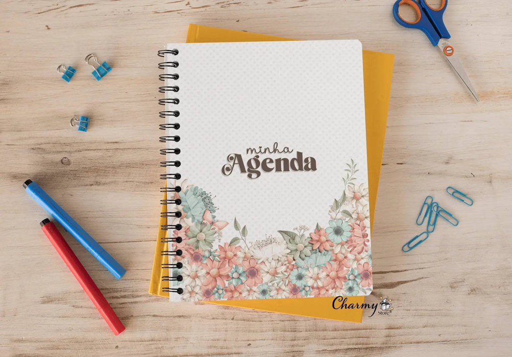 Agenda 2024 Personalizável Gratidão Branca - Charmy Gift Store