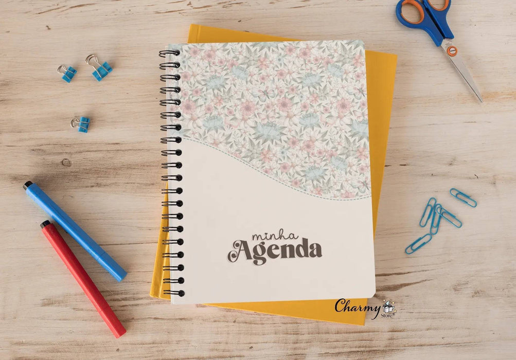 Agenda 2024 Personalizável Gratidão Flores - Charmy Gift Store