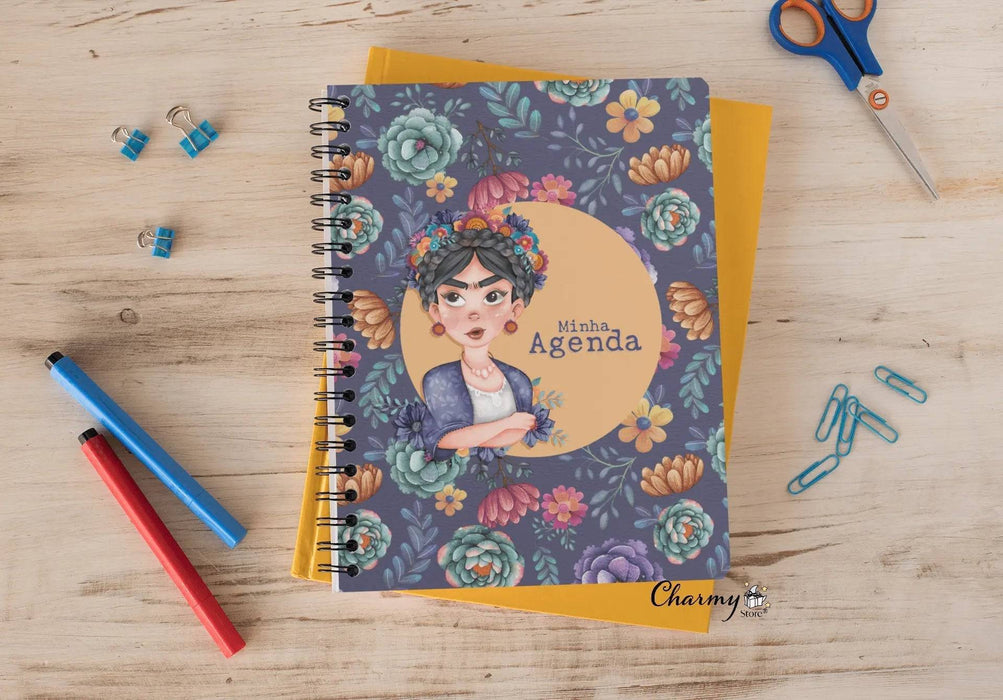 Agenda Personalizável Frida Moldura - Charmy Gift Store