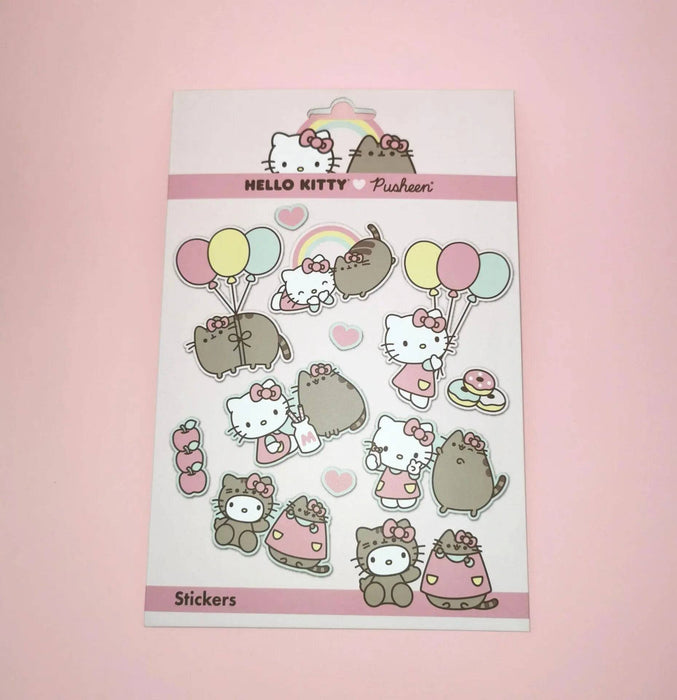 Autocolantes reutilizáveis Hello Kitty and Pusheen the Cat A minha loja Casa e Decoração