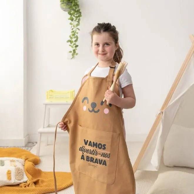 Avental Infantil - VAMOS DIVERTIR - NOS À BRAVA - Charmy Gift Store