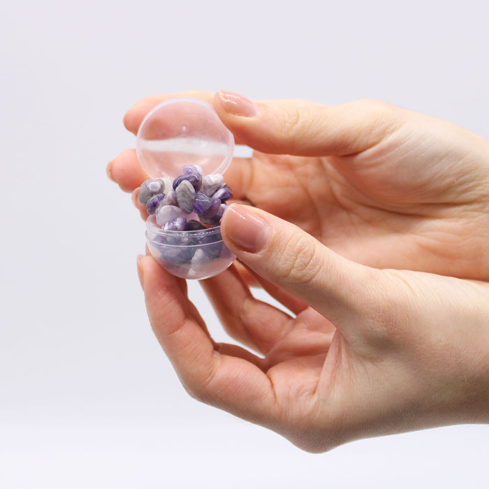 Bomba de Banho com Pulseira de Pedra Ágata Ametista - Lavanda, Melaleuca e Sal Marinho