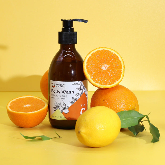 Gel de Banho Aromaterapia com Vitamina C – Laranja e Limão 300ml para Pele Radiante