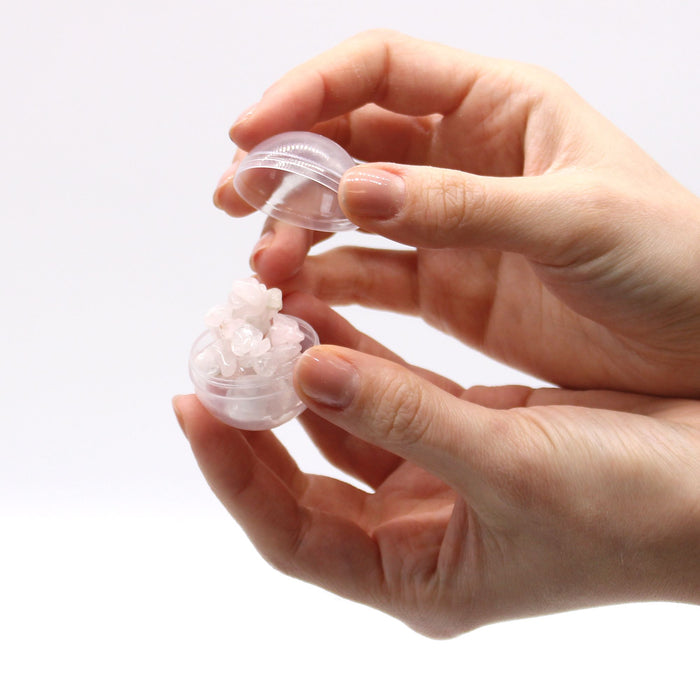 Bomba de Banho com Pulseira de Quartzo Rosa e Pérola - Bergamota e Sal Marinho