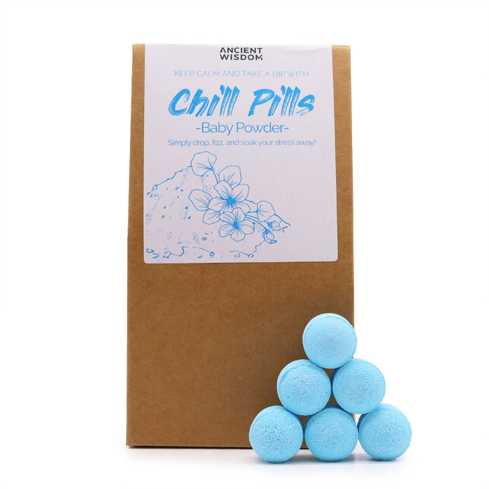 Pack Presente Chill Pills 350g - Perfume Pó de Talco para Banho Relaxante