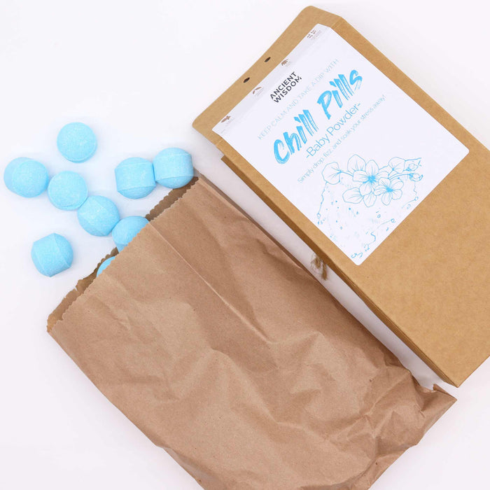 Pack Presente Chill Pills 350g - Perfume Pó de Talco para Banho Relaxante