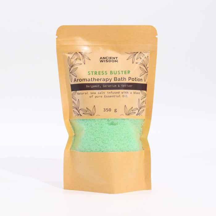 Poção Aromática para Banho Antiestresse em Saco Kraft 350g - AWGifts