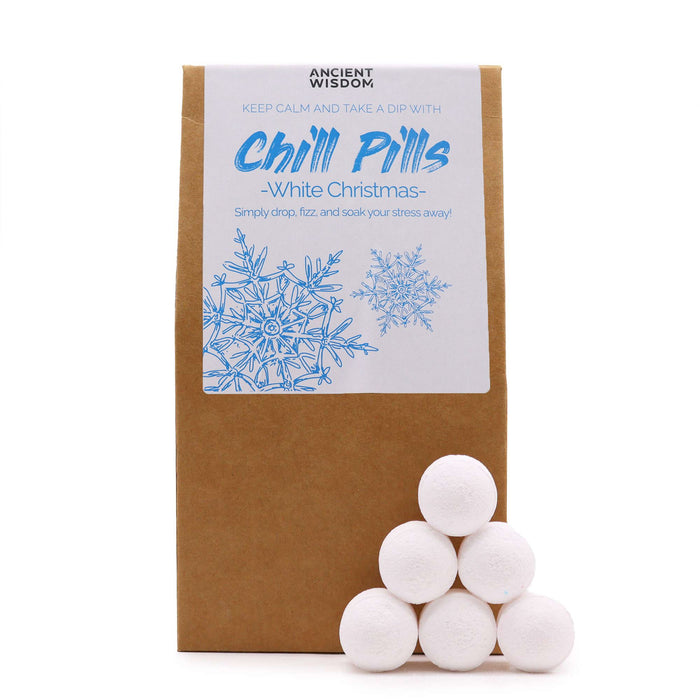 Pack Presente Comprimidos Relaxantes 350g - Natal Branco Charmy Gift Store®