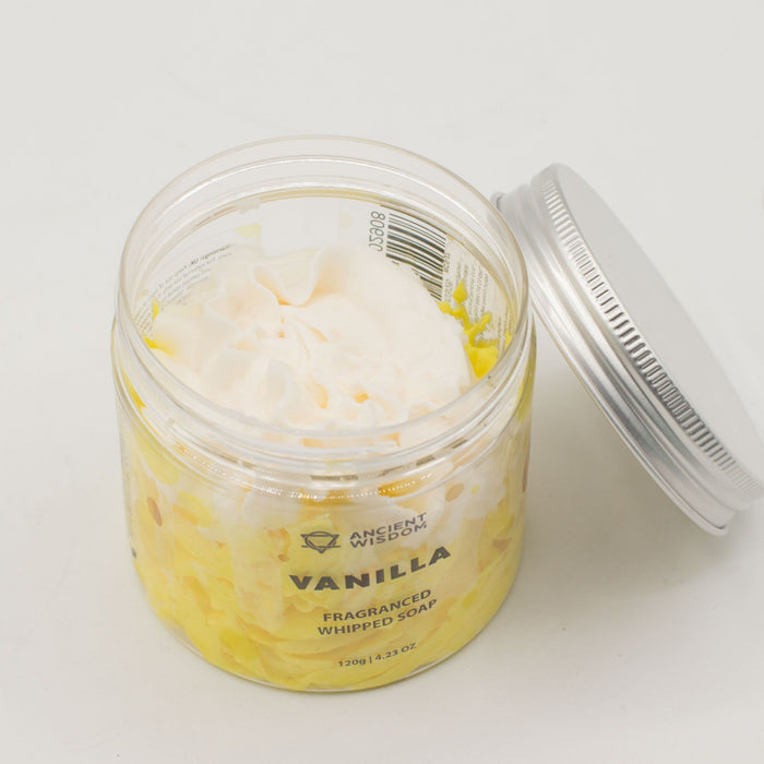 Sabonete Cremoso de Baunilha 120g – Textura Mousse para Pele Suave e Hidratada