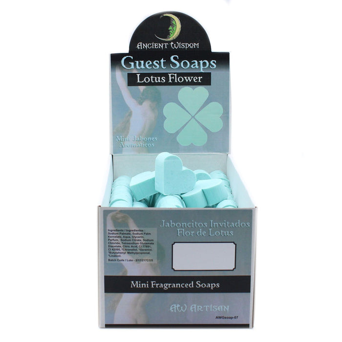 Sabonetes em Forma de Coração para Convidados - Flor de Lótus, Charmy Gift Store®