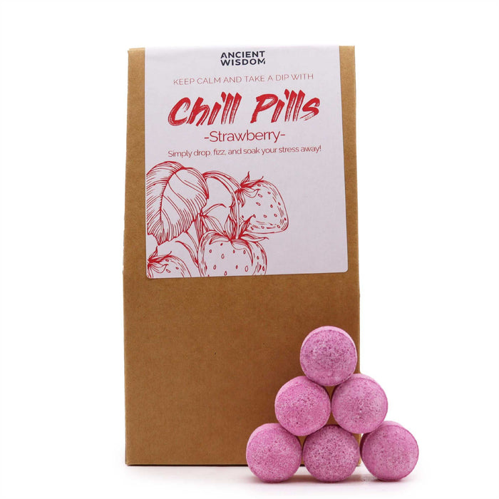 Pacote Presente Comprimidos Relaxantes 350g - Morango, Charmy Gift Store®