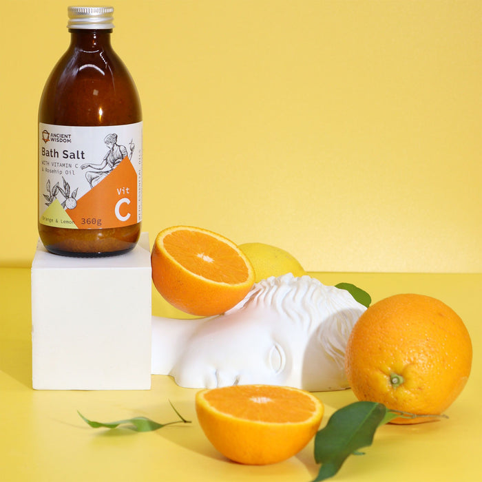 Sal de Banho Vitamina C – Sinta-se Como uma Deusa Antiga com Luxo e Revitalização