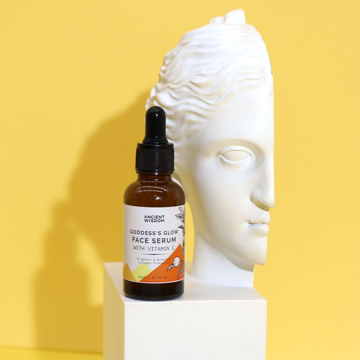 Sérum Facial Goddess’s Glow com Vitamina C – 30ml de Iluminação e Hidratação Luxuosa