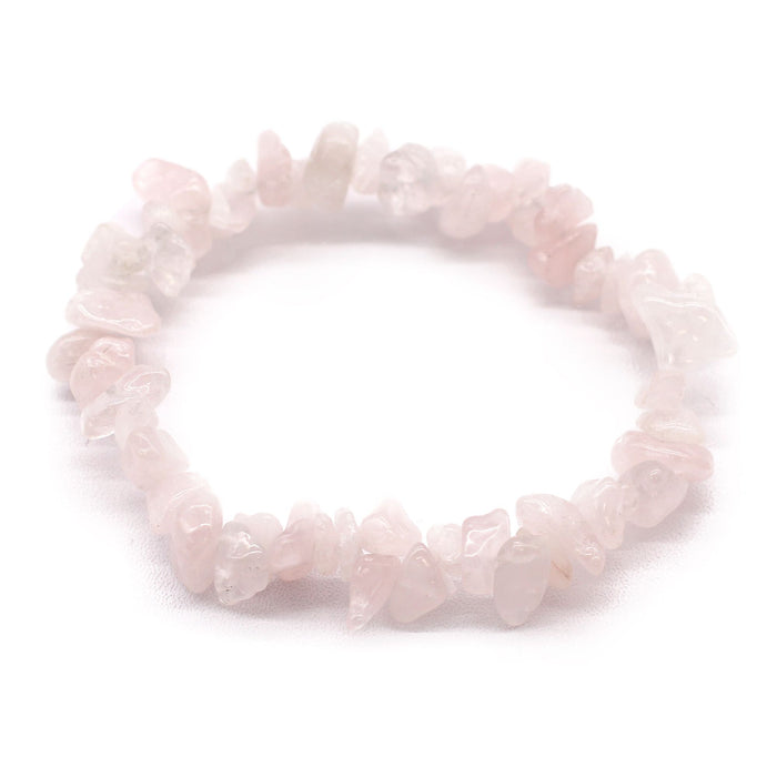 Bomba de Banho com Pulseira de Quartzo Rosa e Pérola - Bergamota e Sal Marinho