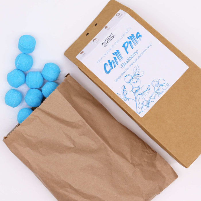 Pack Presente Comprimidos Relaxantes 350g - Mirtilo, Aromas Premium para Banho