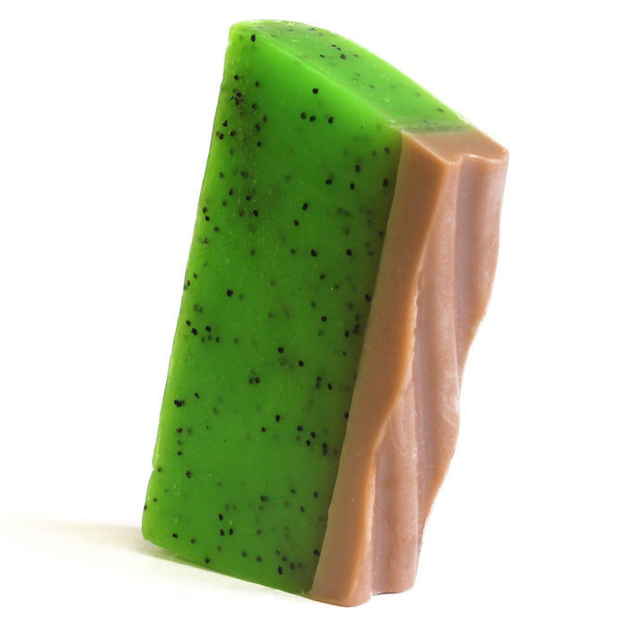 Fatias de Sabonete Paraíso Tropical - Kiwifruit com Sementes de Papoula e Aroma Floral