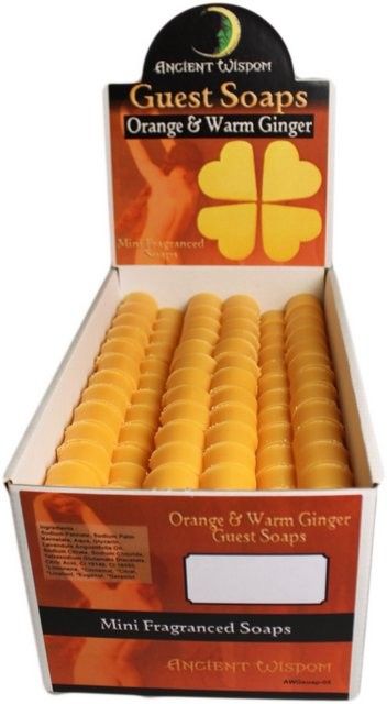Sabonetes para Convidados em Forma de Coração - Laranja e Gengibre Quente, 20g