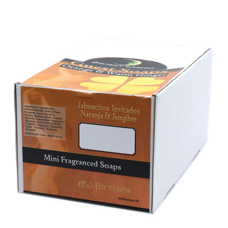 Sabonetes para Convidados em Forma de Coração - Laranja e Gengibre Quente, 20g