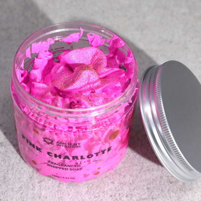 Sabonete Cremoso Espumoso Pink Charlotte 120g – Presente Único Charmy Gift Store®