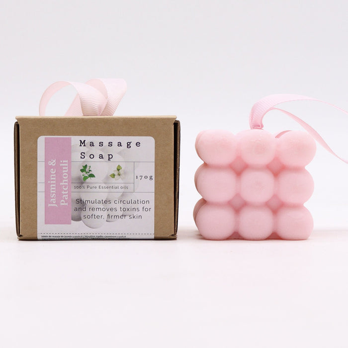 Sabonetes de Massagem Individuais em Caixa - Jasmim e Patchouli, Presente Único