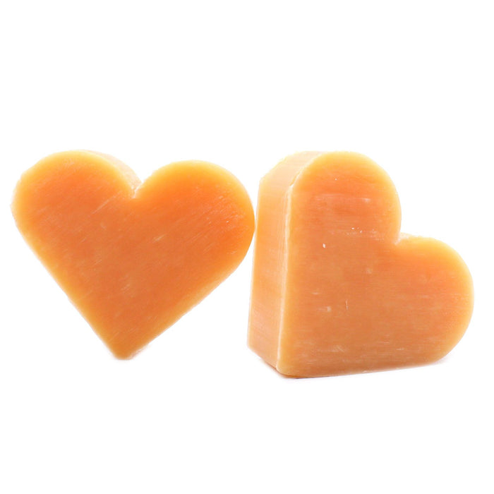 Sabonetes para Convidados em Forma de Coração - Laranja e Gengibre Quente, 20g