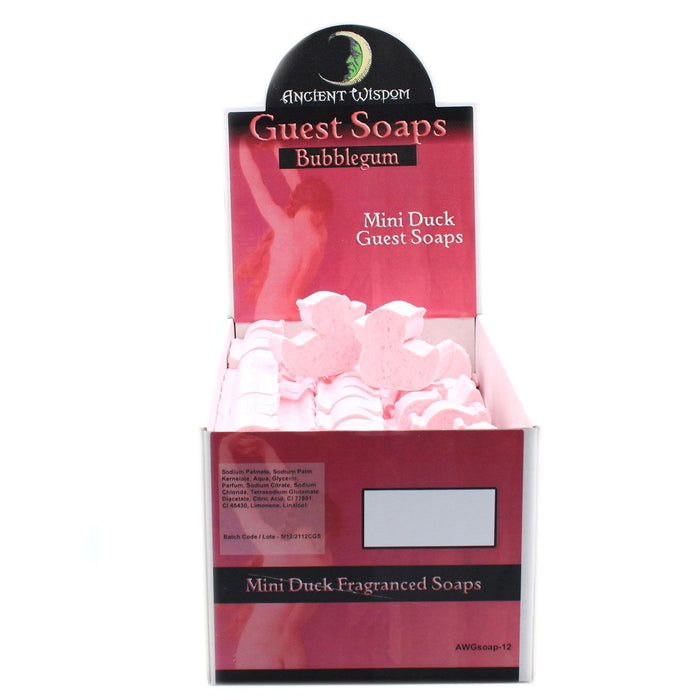 Sabonete para Convidados em Forma de Pato Rosa - Aroma Chiclete