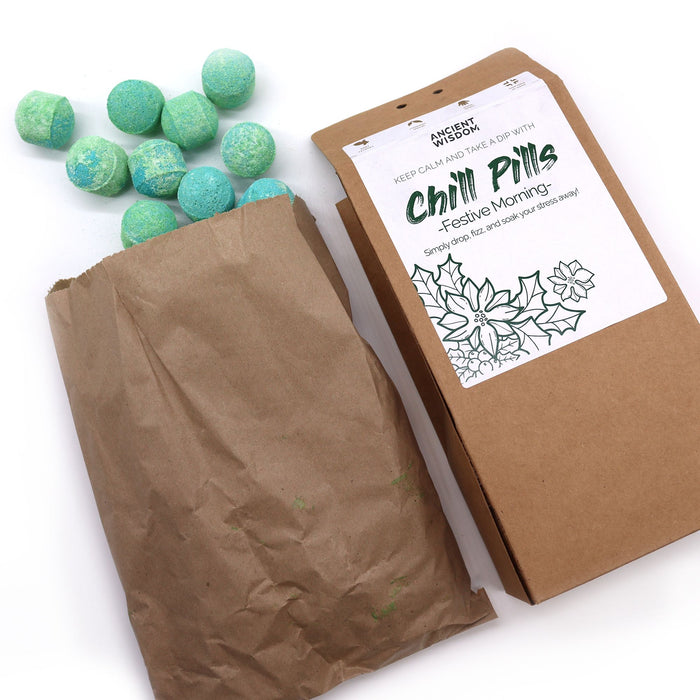 Pack Presente Chill Pills 350g - Manhã Festiva para Banho Relaxante e Exclusivo