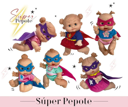 Bonecas Pepotes Super Heróis - Charmy Gift Store