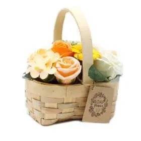 Bouquet Flores Rosa Laranja Sabão - Charmy Gift Store