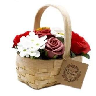 Bouquet Flores Rosa Sabão - Charmy Gift Store