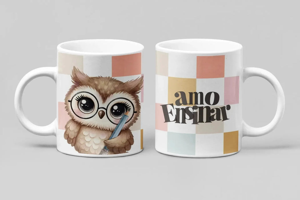 Caneca Charmy Gift Store® Amo Ensinar – Presente Único para Professoras e Professores