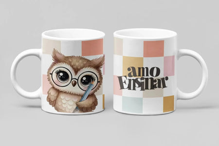 Caneca Charmy Gift Store® Amo Ensinar – Presente Único para Professoras e Professores