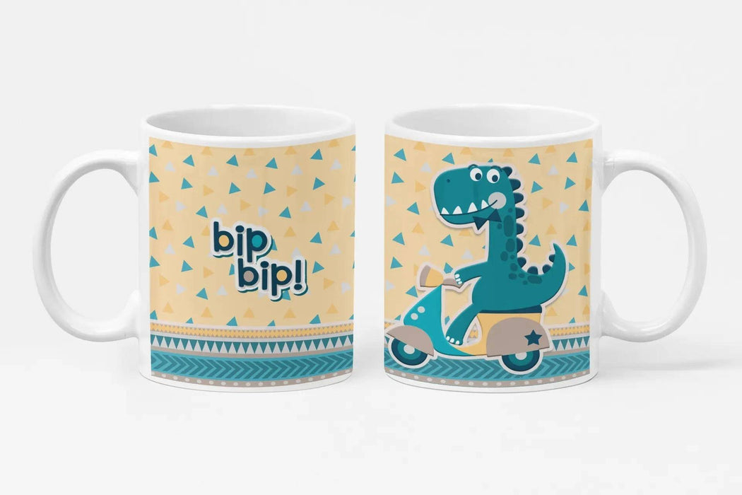 Caneca de Cerâmica Dino Boy 001 – Presente Personalizado e Original Feito em Portugal