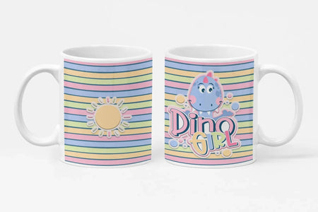 Caneca de Cerâmica Dinossauro Personalizada para Crianças - Charmy Gift Store ®