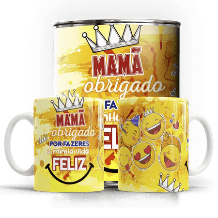 Caneca Especial para o Dia da Mãe - Modelo 4026, 9 cm x 8 cm de Diâmetro A minha loja Vestuário e acessórios