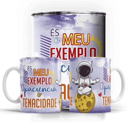 Caneca Dia do Pai És o meu exemplo A minha loja Casa e Decoração